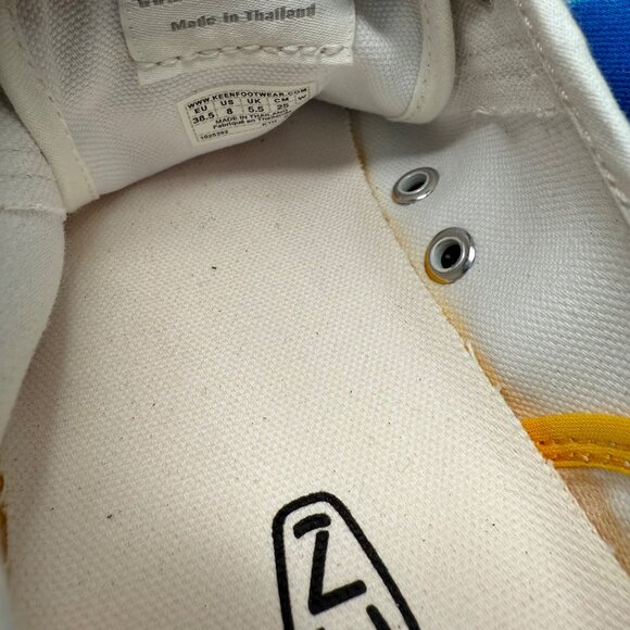 Keen Womens Size 8 Blue Tie-Dye Canvas Lace-Up Sneakers Casual Shoes - Picture 6 of 10